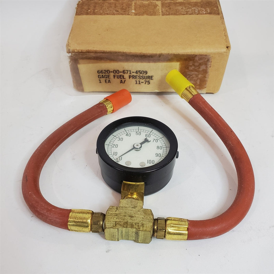 Fuel Pressure Gauge for M113/A1 & M113/A2 APC J8151 NOS
