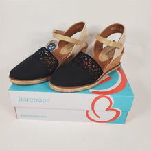 Load image into Gallery viewer, BARETRAPS Olicia Women's Wedge Sandal Black Size 8 NIB
