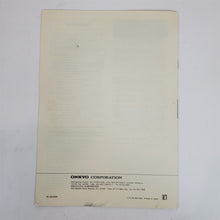 Load image into Gallery viewer, Instruction Manual &amp; Documentation from a NOS Onkyo CP-1057F Automatic Turntable