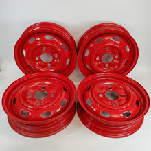 Load image into Gallery viewer, VTG 68-77 VW Set of 4 Wheels 4x130mm Lug 15"x 4" Beetle Bug Bus Volkswagen