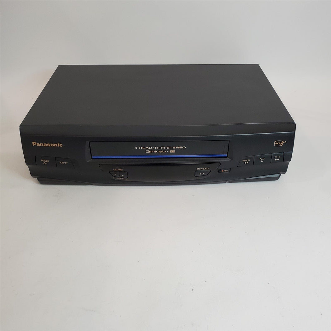 Panasonic PV-V4520 4-Head VCR Multi-Speed Rewind Prevents Tape Damage No Remote