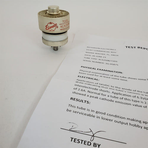 Eimac 4CX250B/7203 Electron Tube 81.4% Emission