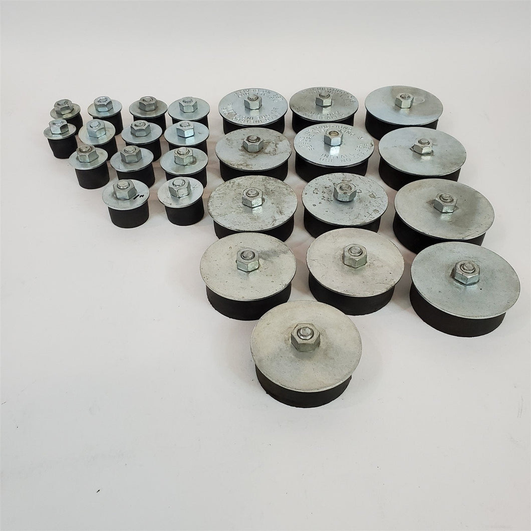 Large Assortment of 26 Rubber Expansion Plugs 3/4