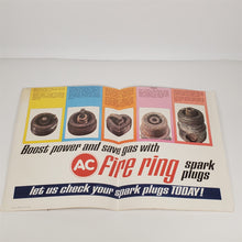 Load image into Gallery viewer, Vintage 1964 Original AC SPARK PLUG POSTER 4/64