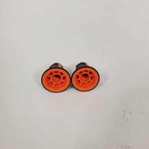 PAIR Orange Lined Knobs for Digidesign Focusrite Control|24 16& 24 Channel Mixer