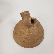 Load image into Gallery viewer, Brown Pottery Crock Pot / Seed Jar Glazed Inside Signed AFS