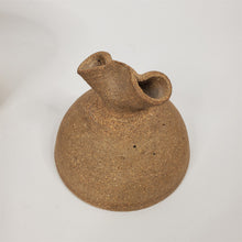 Load image into Gallery viewer, Brown Pottery Crock Pot / Seed Jar Glazed Inside Signed AFS