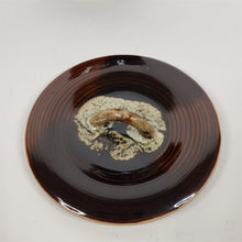 Load image into Gallery viewer, Handmade Brown Ceramic Pot Canister w/ Lid Glazed Inside and Out Asian Signature