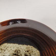 Load image into Gallery viewer, Handmade Brown Ceramic Pot Canister w/ Lid Glazed Inside and Out Asian Signature