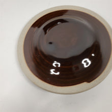 Load image into Gallery viewer, Handmade Brown Ceramic Pot Canister w/ Lid Glazed Inside and Out Asian Signature