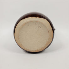 Load image into Gallery viewer, Handmade Brown Ceramic Pot Canister w/ Lid Glazed Inside and Out Asian Signature