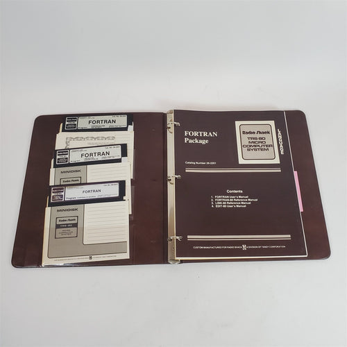 Vintage 1979 Original TRS-80 Fortran Package Software & Manual 26-2201