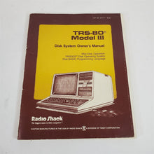 Load image into Gallery viewer, Vintage Original TRS-80 Model III Disk System Owner&#39;s Manual Radio Shack 26-2111