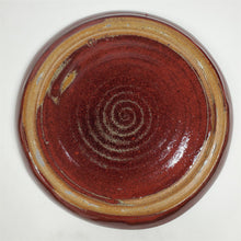 Load image into Gallery viewer, Stoneware Decorative Platter 11" Reddish Brown Glaze Horst Kerstan Mark