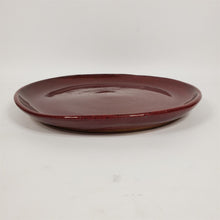 Load image into Gallery viewer, Stoneware Decorative Platter 11" Reddish Brown Glaze Horst Kerstan Mark