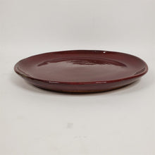 Load image into Gallery viewer, Stoneware Decorative Platter 11" Reddish Brown Glaze Horst Kerstan Mark