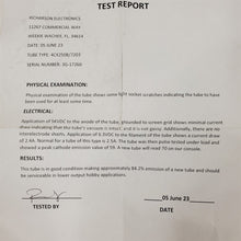 Load image into Gallery viewer, Eimac 4CX250B/7203 Electron Tube 84.2% Emission