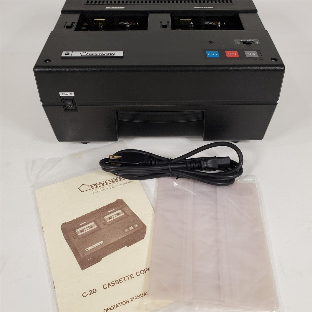 Vintage High Speed Cassette Tape Copier Duplicator Pentagon C-20