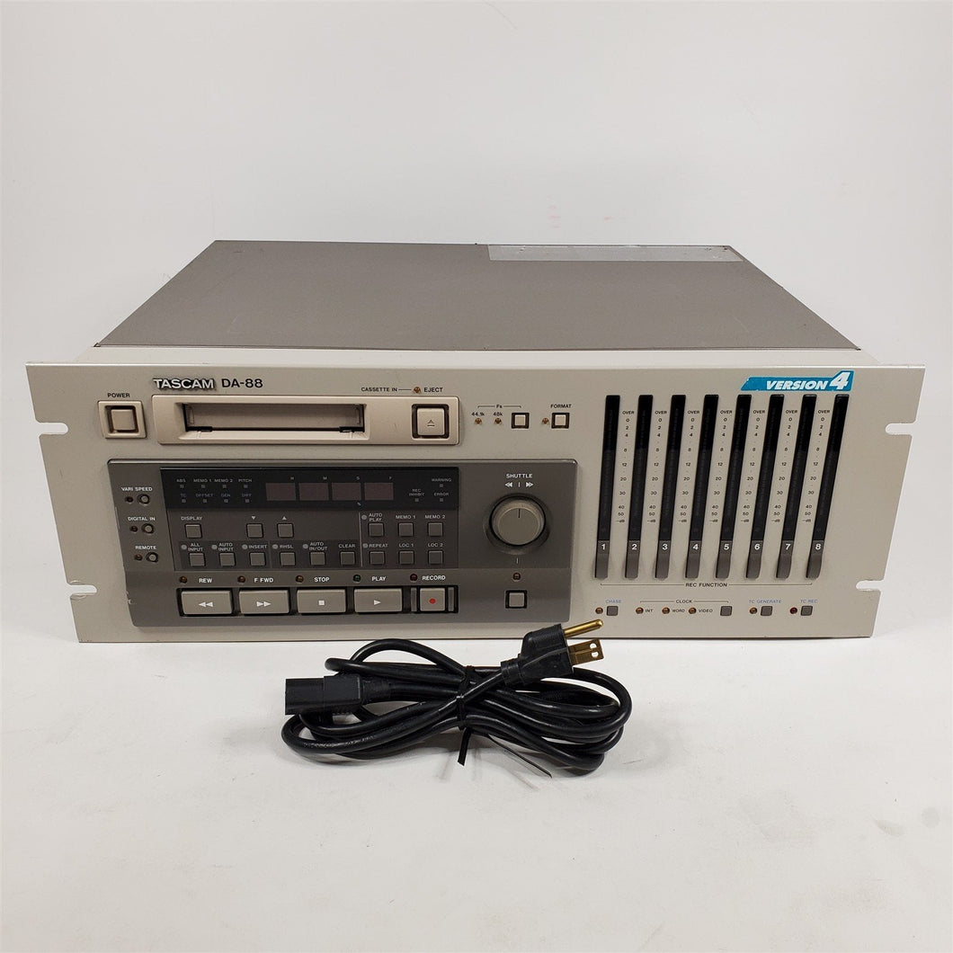 Tascam DA-88 Version 4 Digital Multitrack Recorder 8mm Hi8