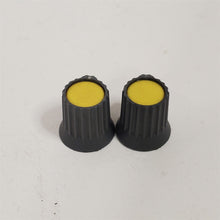 Load image into Gallery viewer, PAIR Yellow Knobs for Vintage Soundcraft 200B 16 and 24 Channel Mixer