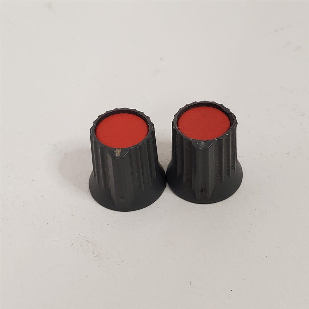 PAIR Red Knobs for Vintage Soundcraft 200B 16 and 24 Channel Mixer