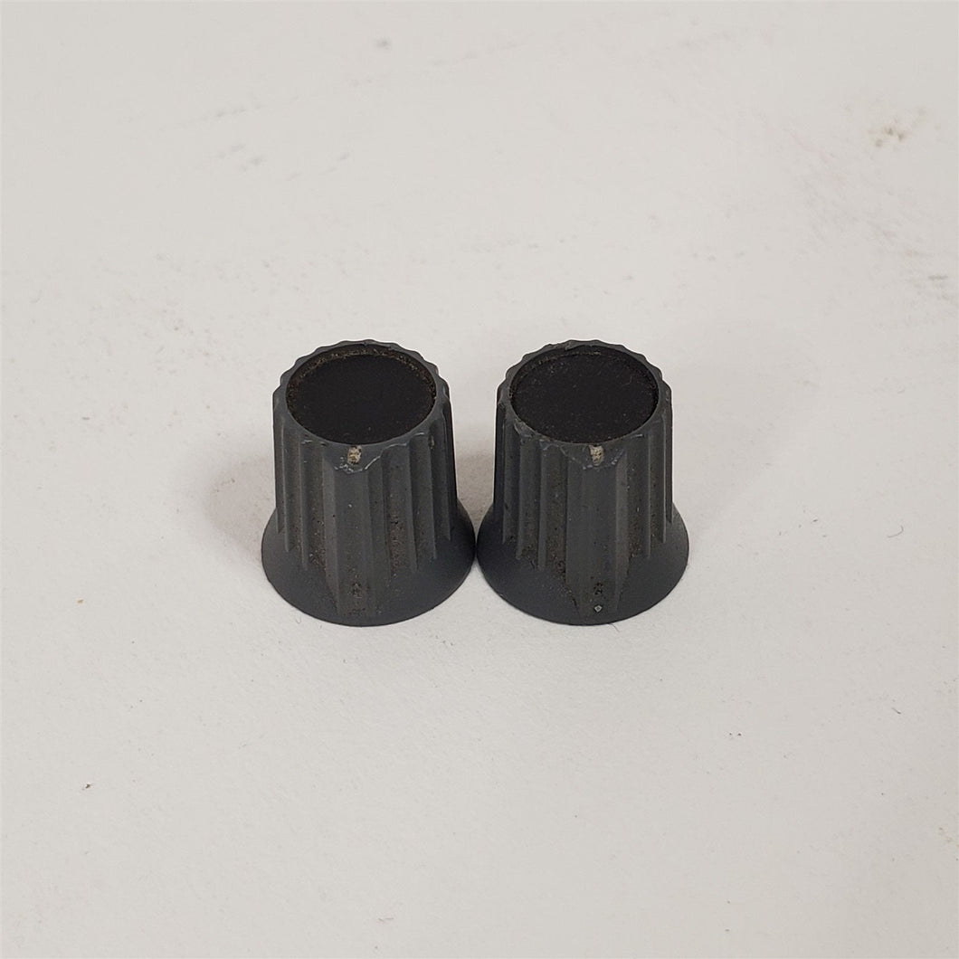 PAIR Black Knobs for Vintage Soundcraft 200B 16 and 24 Channel Mixer