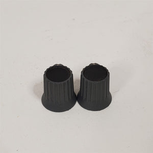 PAIR Black Knobs for Vintage Soundcraft 200B 16 and 24 Channel Mixer