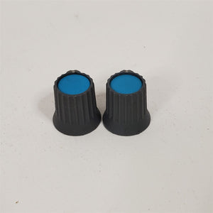 PAIR Blue Knobs for Vintage Soundcraft 200B 16 and 24 Channel Mixer