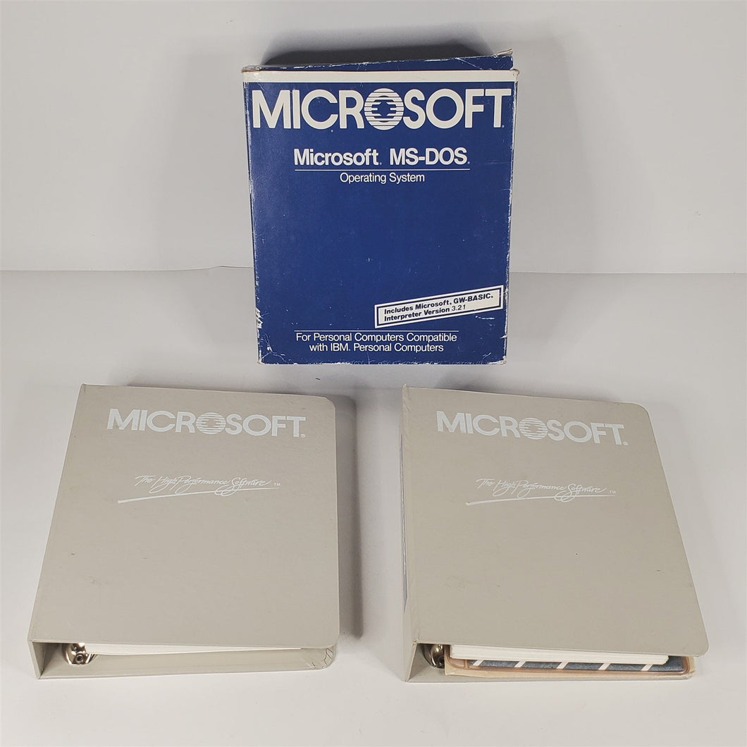 Microsoft MS DOS Operating System & GW-Basic Interpreter Users Guides Ver. 3.21