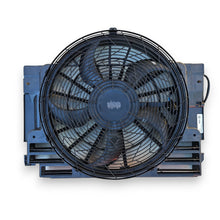 Load image into Gallery viewer, 00-07 BMW X5 A/C Condenser Radiator Fan w/Housing Behr Hella 8EW 351 040-661 NOS
