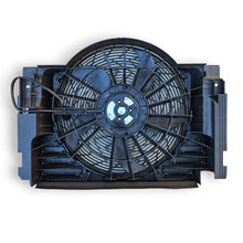 Load image into Gallery viewer, 00-07 BMW X5 A/C Condenser Radiator Fan w/Housing Behr Hella 8EW 351 040-661 NOS