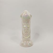 Load image into Gallery viewer, Vintage 6-3/4" BISHOP Chess Piece WHITE Gothic/MCM Glazed Duncan Ceramic