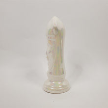 Load image into Gallery viewer, Vintage 6-3/4" BISHOP Chess Piece WHITE Gothic/MCM Glazed Duncan Ceramic