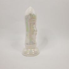 Load image into Gallery viewer, Vintage 6-3/4" BISHOP Chess Piece WHITE Gothic/MCM Glazed Duncan Ceramic