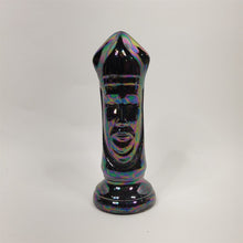 Load image into Gallery viewer, Vintage 6-3/4" BISHOP Chess Piece BLACK Gothic/MCM Glazed Duncan Ceramic