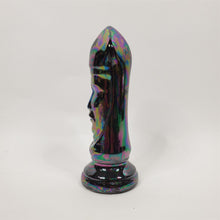 Load image into Gallery viewer, Vintage 6-3/4" BISHOP Chess Piece BLACK Gothic/MCM Glazed Duncan Ceramic
