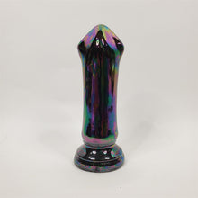 Load image into Gallery viewer, Vintage 6-3/4" BISHOP Chess Piece BLACK Gothic/MCM Glazed Duncan Ceramic