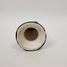 Load image into Gallery viewer, Vintage 6-1/2" KNIGHT Chess Piece BLACK Gothic/MCM Glazed Duncan Ceramic