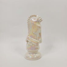Load image into Gallery viewer, Vintage 6-1/2" KNIGHT Chess Piece WHITE Gothic/MCM Glazed Duncan Ceramic