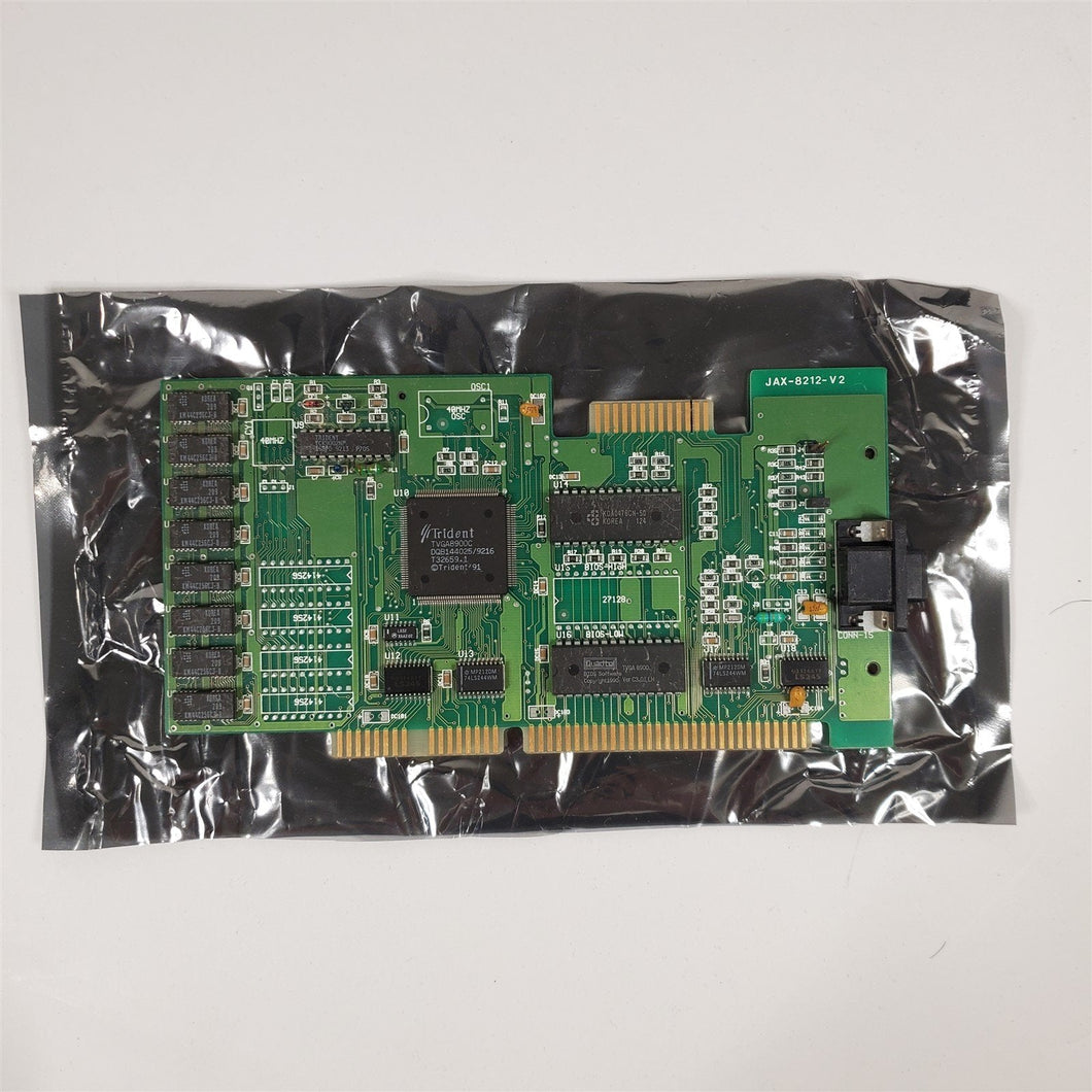 Vintage 1991 Trident TVGA8900C 1MB ISA VGA Card JAX-8212-V2