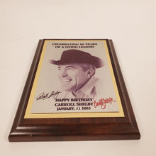 Load image into Gallery viewer, Ultra-Rare Carroll Shelby 80th Birthday Celebration Plaque from Barrett-Jackson