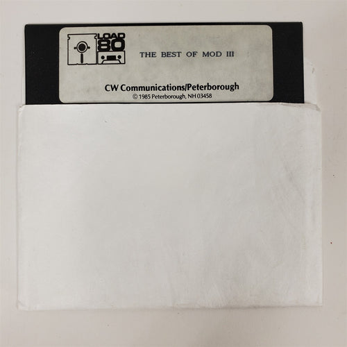 Vintage 1985 Original Load Best of Mod III Diskette for TRS-80 CW Communications