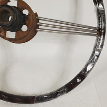 Load image into Gallery viewer, Vtg Banjo Steering Wheel Sunbeam Alpine Tiger For Restoration/Rat Rod #1 Wood