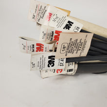 Load image into Gallery viewer, Lot of 30 New Old Stock 3M Polyolefin Heat Shrink Tubing 3 ft each 1/16&quot;-1&quot;