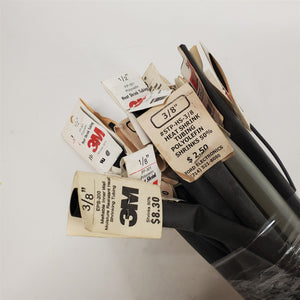 Lot of 30 New Old Stock 3M Polyolefin Heat Shrink Tubing 3 ft each 1/16"-1"