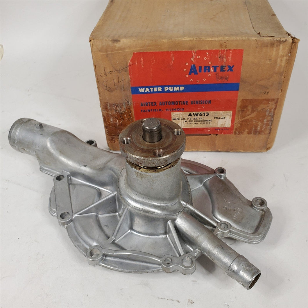 62-63 Buick Wildcat LeSabre Special Skylark Water Pump V8 A/C Airtex AW613