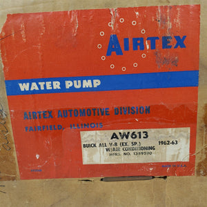 62-63 Buick Wildcat LeSabre Special Skylark Water Pump V8 A/C Airtex AW613