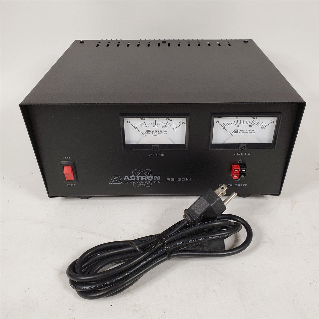 Desktop 13.8 VDC Power Supply w/ Meters & Anderson Power Poles Astron RS-35M-AP