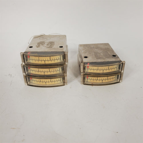 Lot of 5 Weston Mod 111 0-3, 0-10 Panel Meters