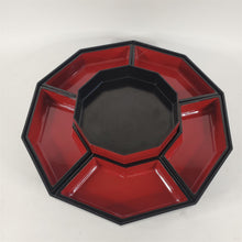 Load image into Gallery viewer, Asian Lacquerware Lazy Susan/Turntable w/6 Removable Trays &amp; Center Box